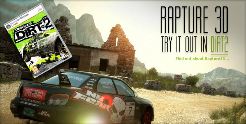 Rapture3D in DiRT2