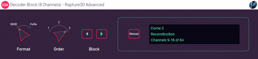 O3A Decoder Block (8 Channels) - Rapture3D Advanced