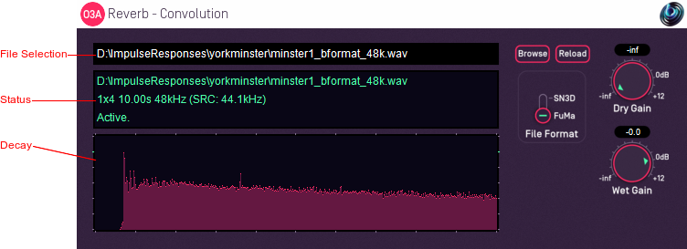 O3A Reverb - Convolution