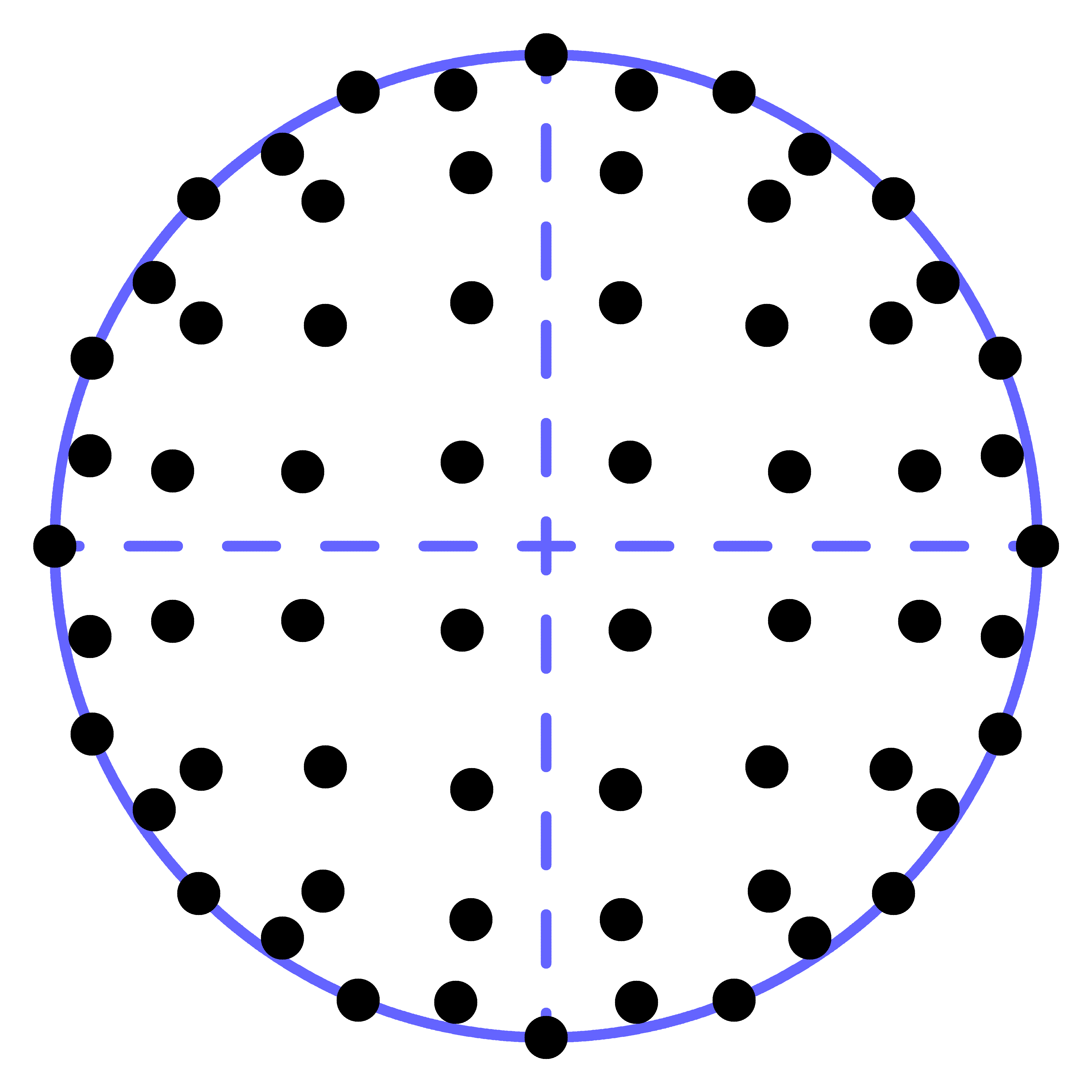 Spatial Audio Dome 64 Virtual Speaker Layout