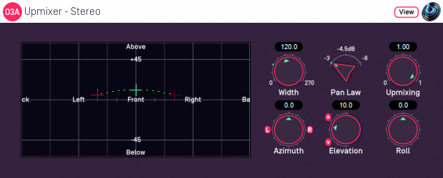 O3A Upmixer - Stereo